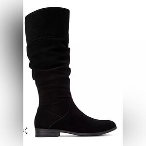 NIB Style & Co. Kelimae Scrunched Black Boots - 8.5